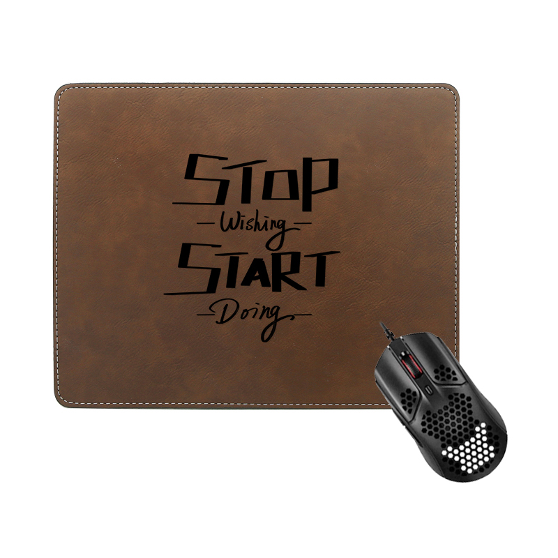 Laserable Leatherette Rectangle Mouse Pad 25*20cm