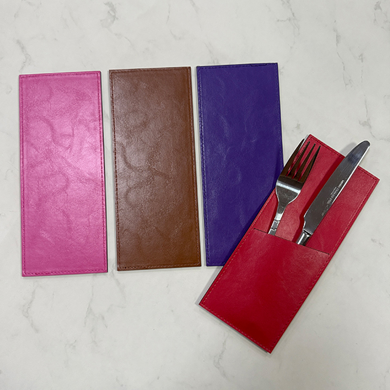 Laserable Leatherette Cutlery Holder