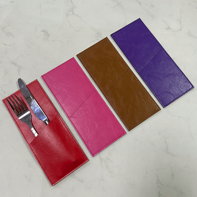 Laserable Leatherette Cutlery Holder