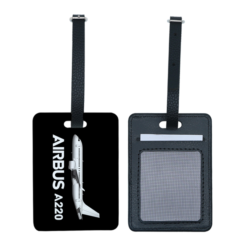 Sublimation PU Leather Luggage Tag with Slot