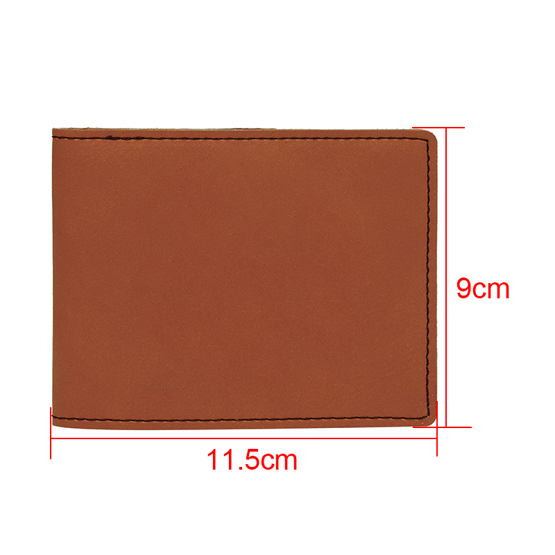 Laserable Leatherette Bifold Men Wallet with Coin Pocket