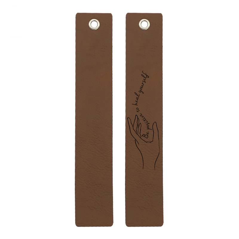 Laserable Leatherette Long Shape Bookmark