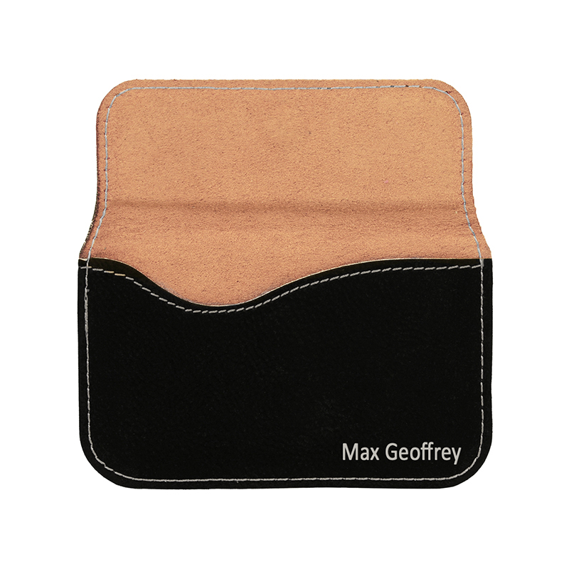 Laserable Leatherette Flexible Business Card Holder