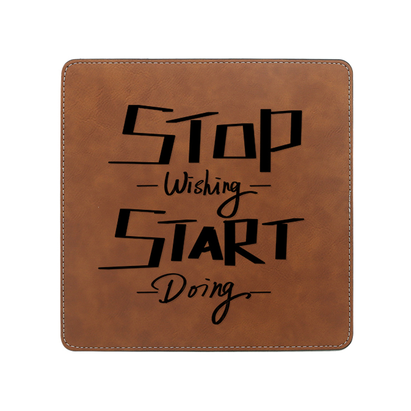 Laserable Leatherette Square Mouse Pad 20*20cm