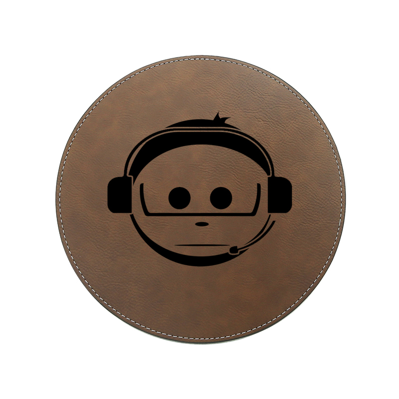 Laserable Leatherette Round Mouse Pad 20*20cm