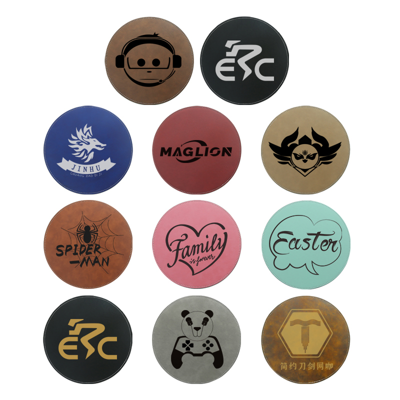 Laserable Leatherette Round Mouse Pad 20*20cm