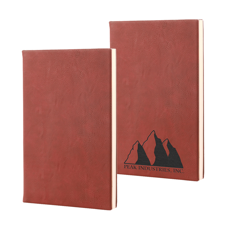 4 1/7' x 5 1/2' Leatherette Journals