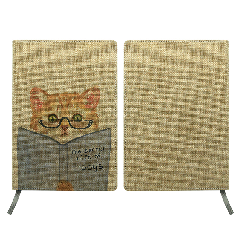 Sublimation Jute Changeable Notebook - A4 Size