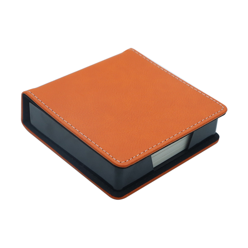 Laserable Leatherette Square Notepad Holder