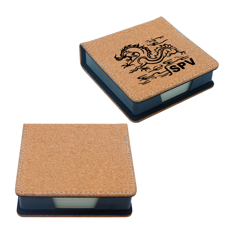 Laserable Leatherette Square Notepad Holder