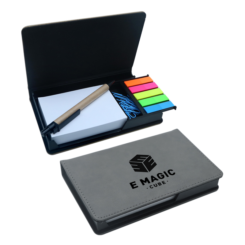 Laserable Leatherette Rectangle Notepad Holder