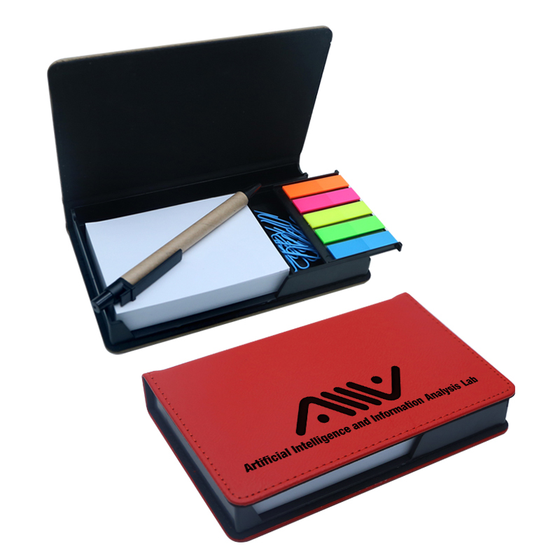 Laserable Leatherette Rectangle Notepad Holder