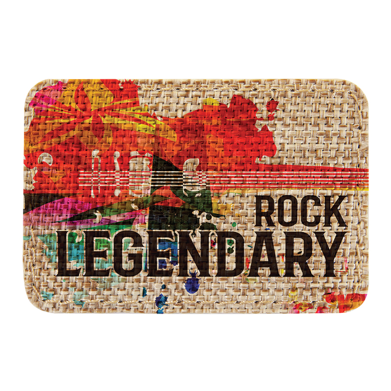 3' x 2' Burlap Rectangle Sublimatable Patch with Adhesive