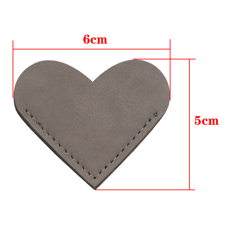 Laserable Leatherette Heart Shape Bookmark