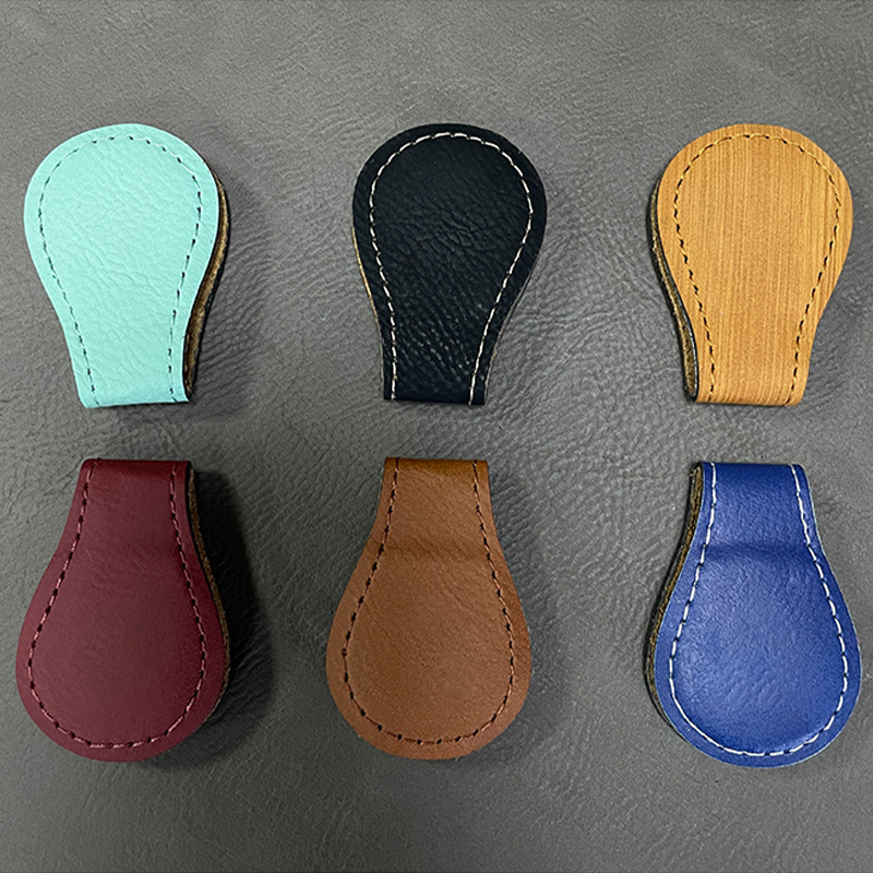 Laserable Leatherette Magnet Bookmark