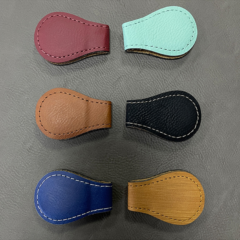 Laserable Leatherette Magnet Bookmark