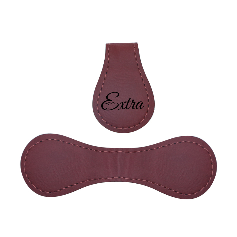 Laserable Leatherette Magnet Bookmark