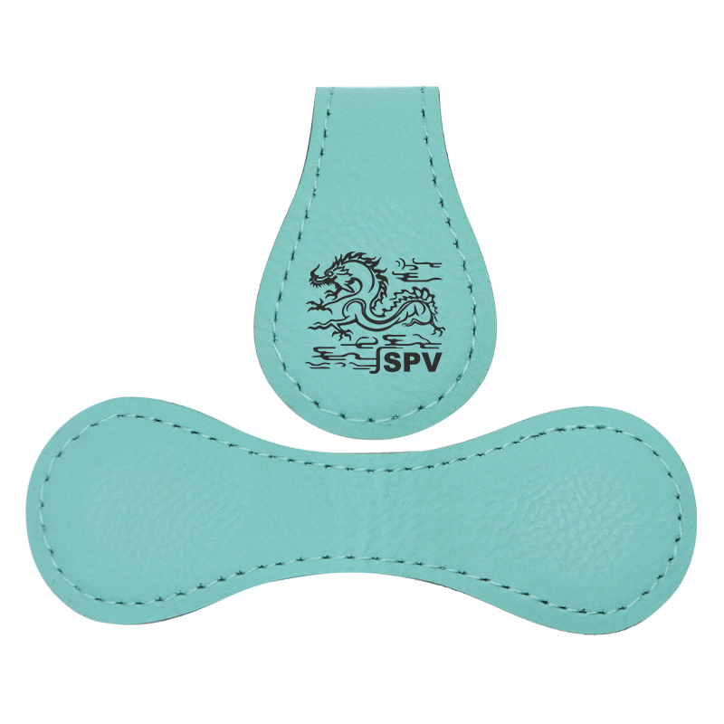 Laserable Leatherette Magnet Bookmark