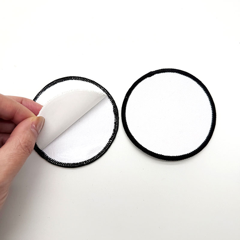 2 1/2' Round Sublimation Fabric Merrow  Patch with Adhesive
