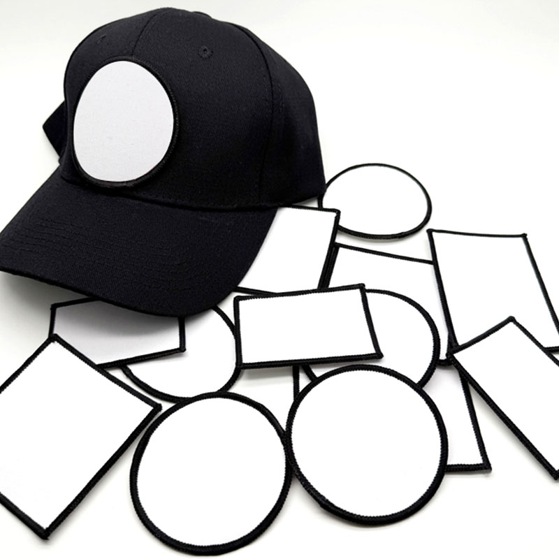 2 1/2' Round Sublimation Fabric Merrow  Patch with Adhesive