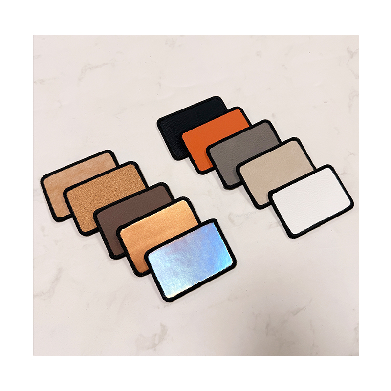 3' x 3' Square Laserable Leatherette Merrow Patch with Adhesive