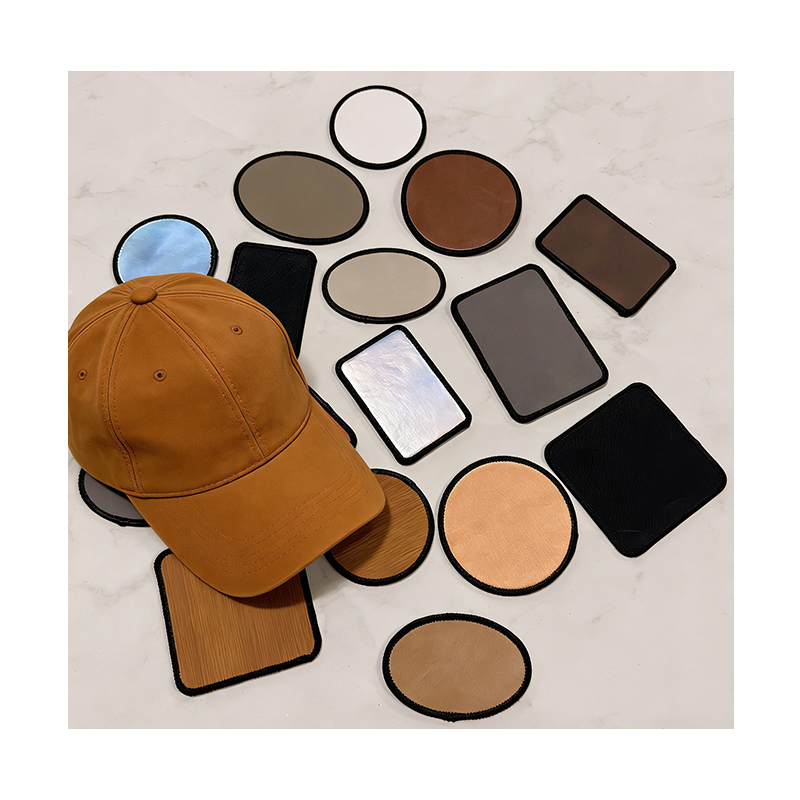 3' x 3' Square Laserable Leatherette Merrow Patch with Adhesive