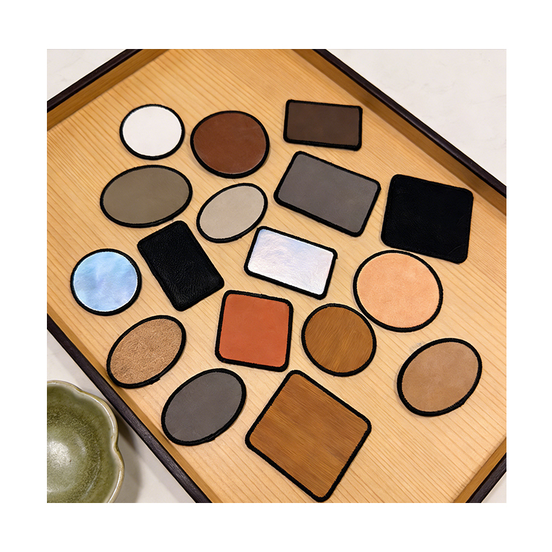 3' x 3' Square Laserable Leatherette Merrow Patch with Adhesive