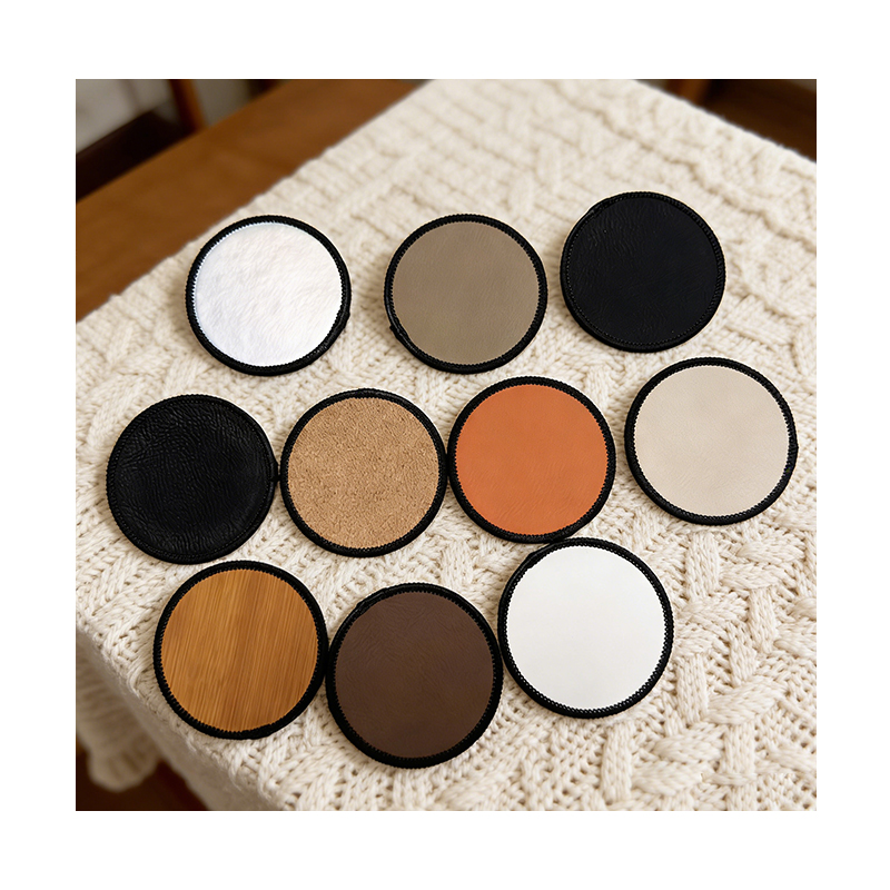 3' x 3' Square Laserable Leatherette Merrow Patch with Adhesive