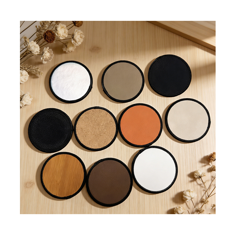 3' x 3' Square Laserable Leatherette Merrow Patch with Adhesive