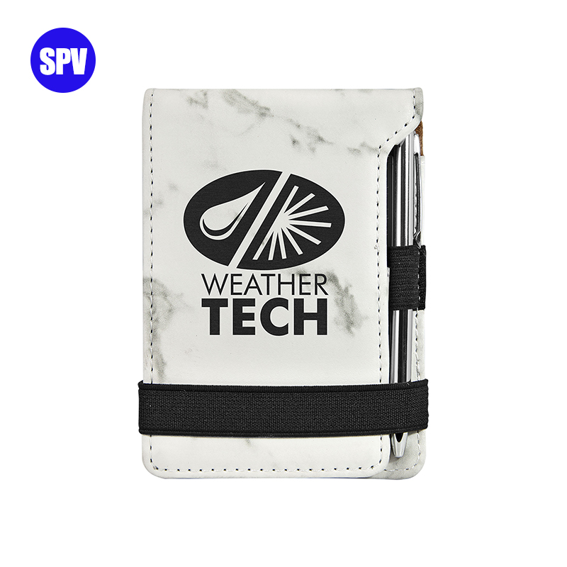 Laserable Leatherette Mini Notepad with Pen Laserable Leatherette Mini Notepad with Pen