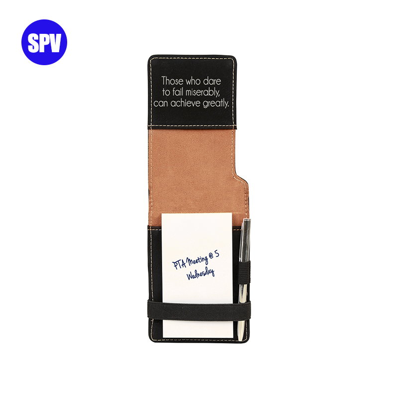 Laserable Leatherette Mini Notepad with Pen Laserable Leatherette Mini Notepad with Pen