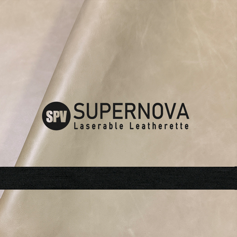 Glossy leatherette sheets with adhesive/without adhesive