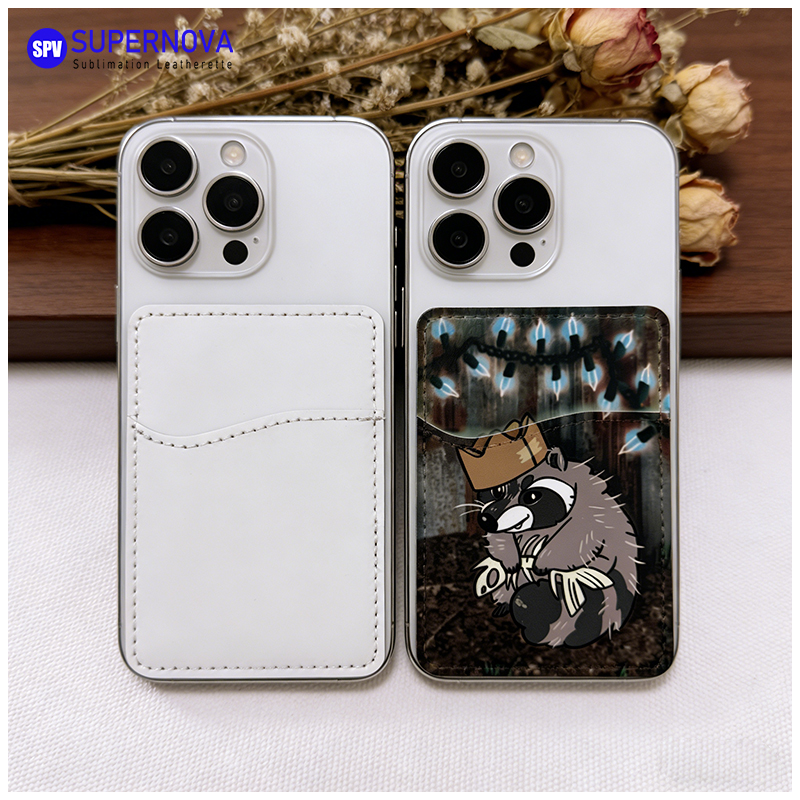 Sublimation Leatherette Phone Card Holder with Magnet Sublimation Leatherette Phone Card Holder with Magnet