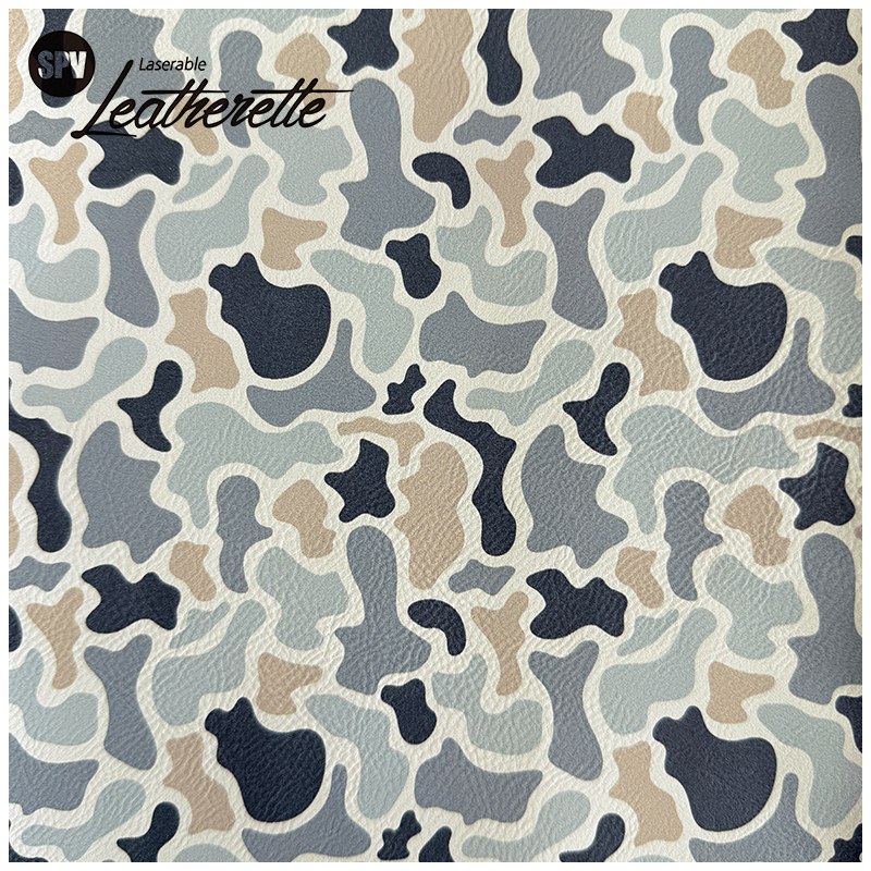 Camouflage Laserable Leatherette Sheet  with adhesive/without adhesive