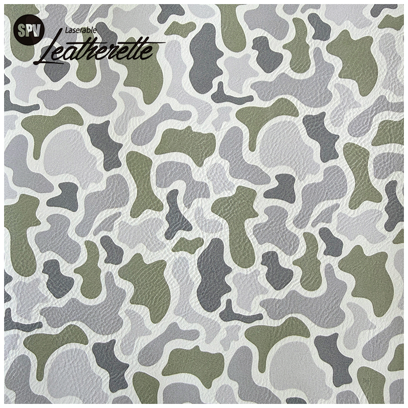 Camouflage Laserable Leatherette Sheet  with adhesive/without adhesive