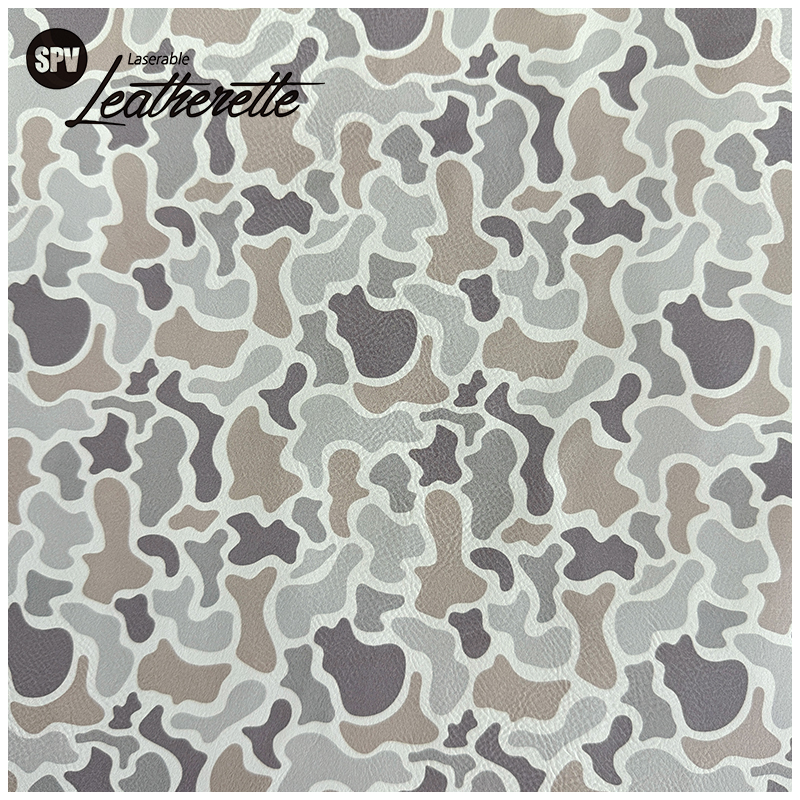 Camouflage Laserable Leatherette Sheet  with adhesive/without adhesive