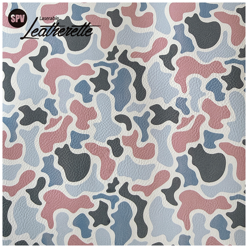 Camouflage Laserable Leatherette Sheet  with adhesive/without adhesive