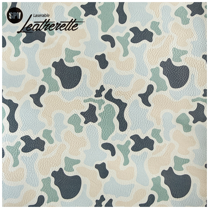 Camouflage Laserable Leatherette Sheet  with adhesive/without adhesive