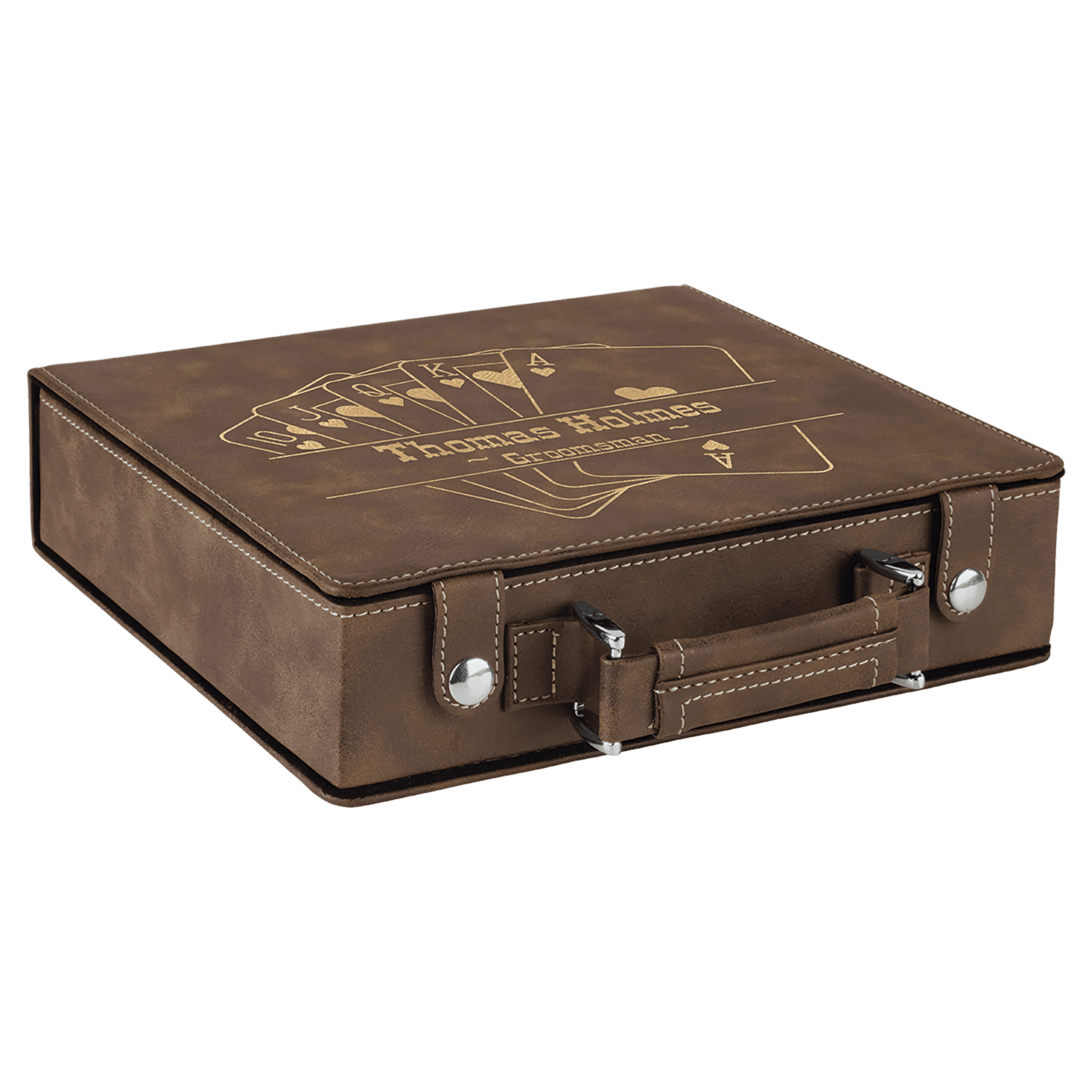 Laserable Leatherette Poker, Card and Dice Sets