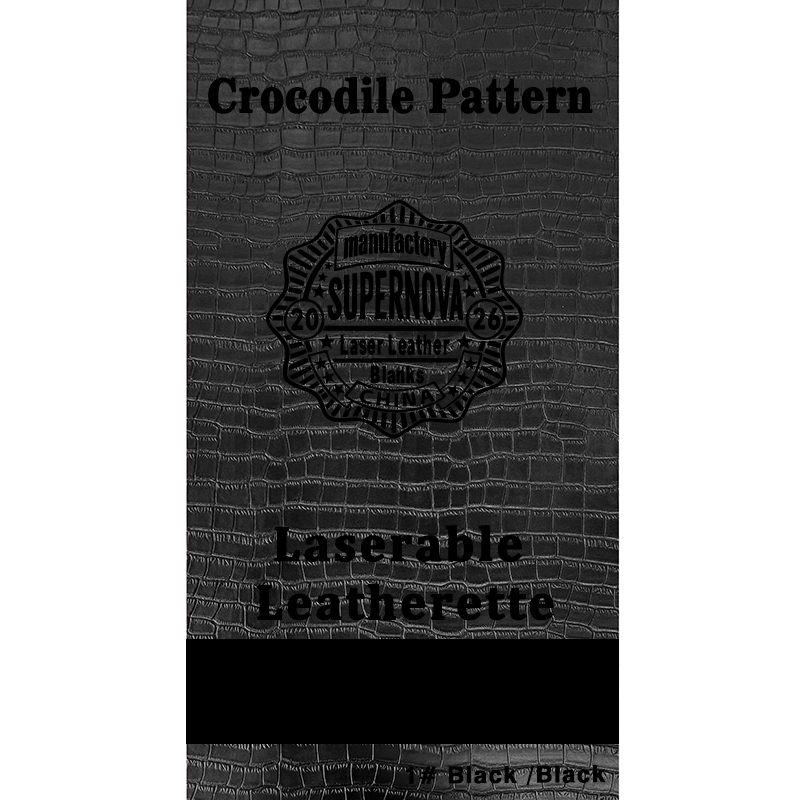 Crocodile Embossed Laserable Leatherette Sheet with adhesive/without adhesive Crocodile Embossed Laserable Leatherette Sheet with adhesive/without adhesive