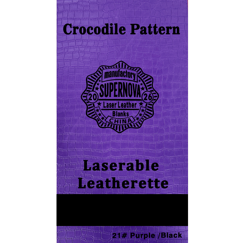 Crocodile Embossed Laserable Leatherette Sheet with adhesive/without adhesive Crocodile Embossed Laserable Leatherette Sheet with adhesive/without adhesive