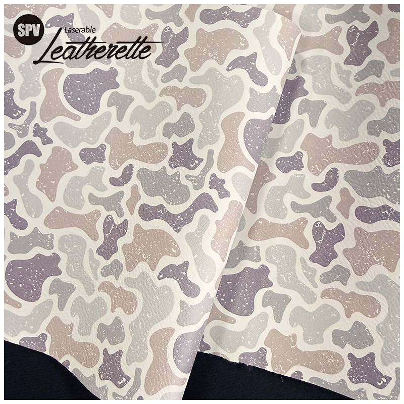 Camouflage Laserable Leatherette Sheet  with adhesive/without adhesive
