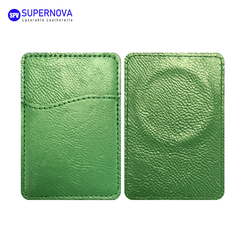 Laserable Leatherette Phone Card Holder with Magnet