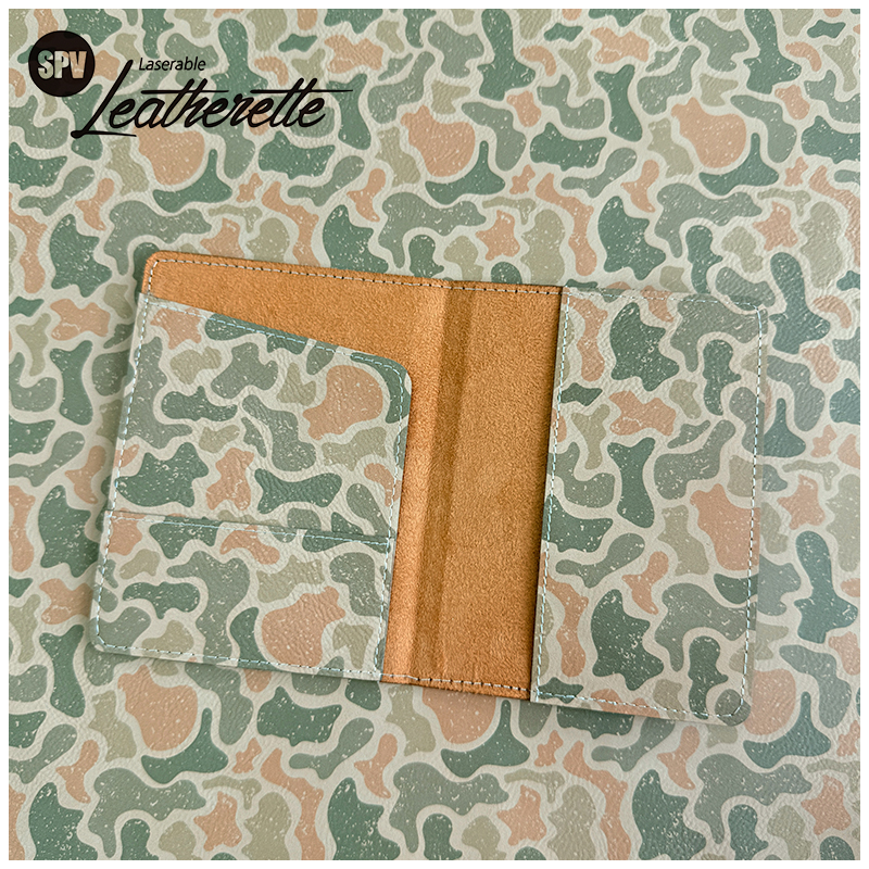 Camouflage Laserable Leatherette Sheet  with adhesive/without adhesive