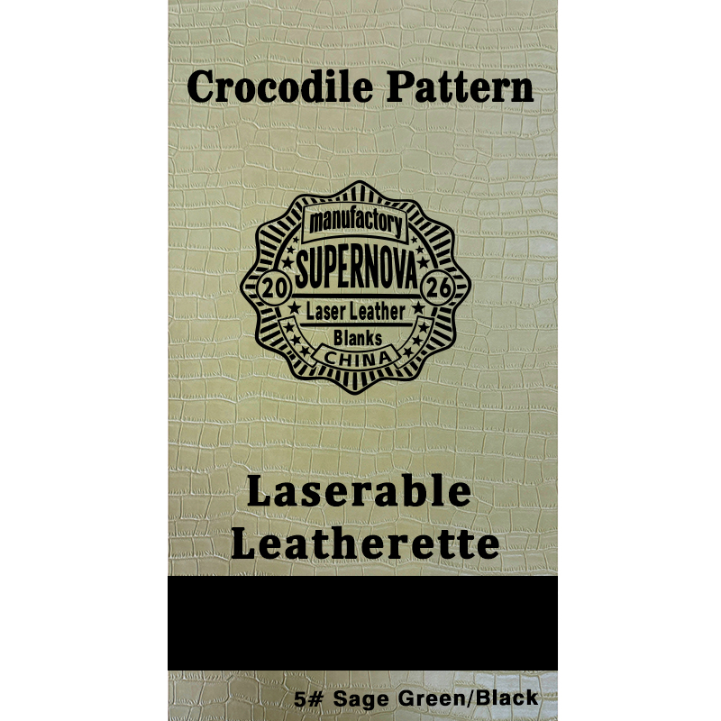 Crocodile Embossed Laserable Leatherette Sheet with adhesive/without adhesive Crocodile Embossed Laserable Leatherette Sheet with adhesive/without adhesive