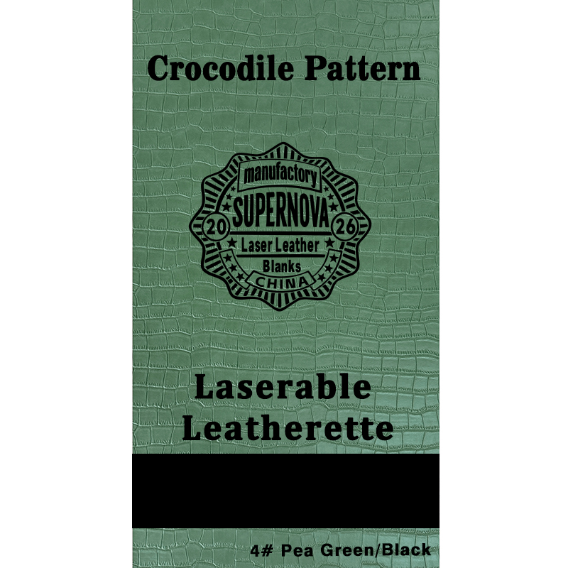 Crocodile Embossed Laserable Leatherette Sheet with adhesive/without adhesive Crocodile Embossed Laserable Leatherette Sheet with adhesive/without adhesive