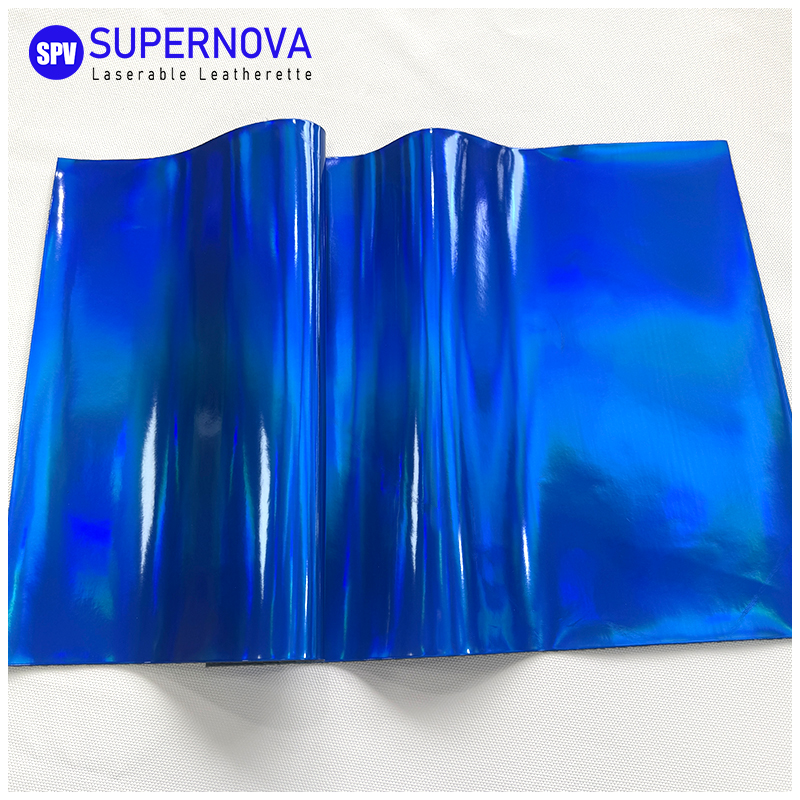Holographic Laserable Leatherette Sheet  with adhesive/without adhesive
