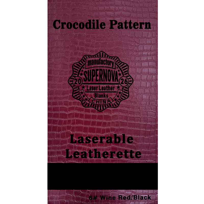 Crocodile Embossed Laserable Leatherette Sheet with adhesive/without adhesive Crocodile Embossed Laserable Leatherette Sheet with adhesive/without adhesive