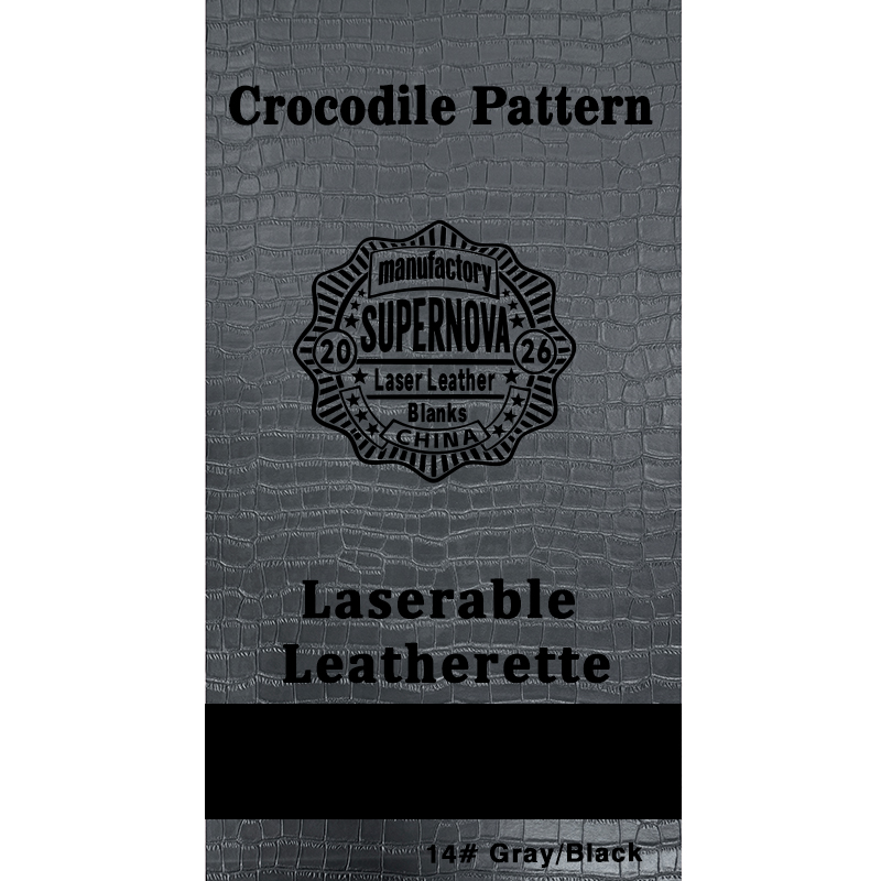 Crocodile Embossed Laserable Leatherette Sheet with adhesive/without adhesive Crocodile Embossed Laserable Leatherette Sheet with adhesive/without adhesive