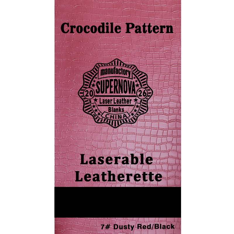 Crocodile Embossed Laserable Leatherette Sheet with adhesive/without adhesive Crocodile Embossed Laserable Leatherette Sheet with adhesive/without adhesive